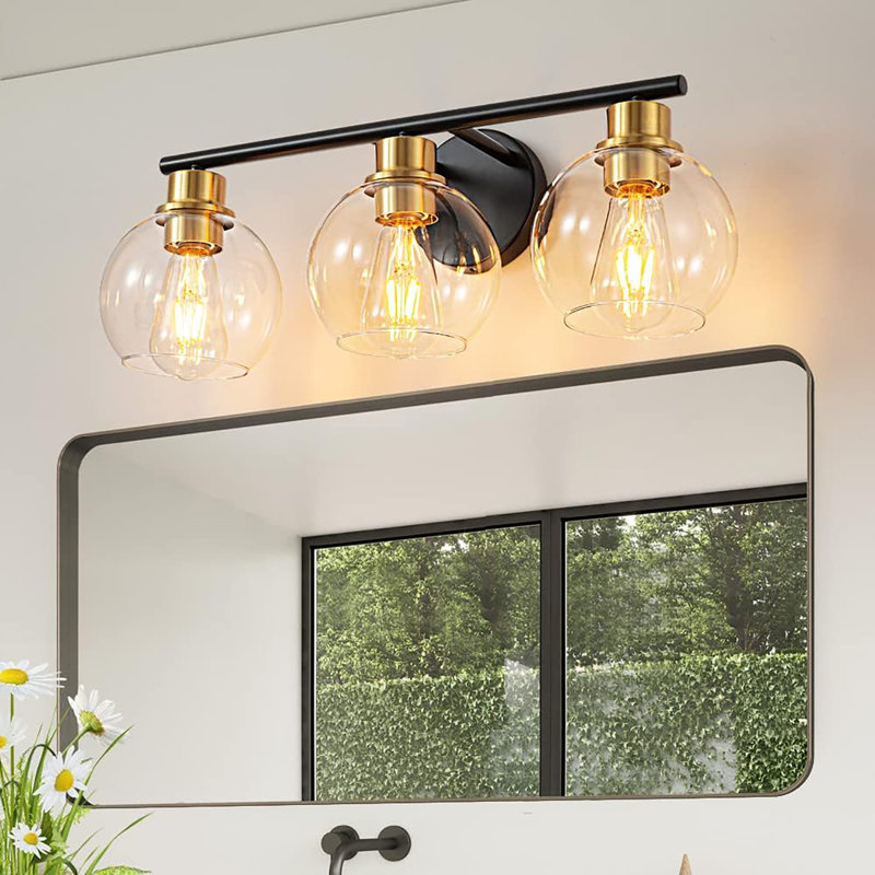 Breakwater Bay Bathroom Light Fixtures Over Mirror, 3-Lights | Wayfair